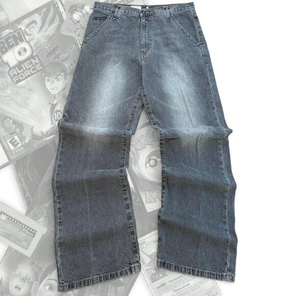 Gray y2k Baggy DKNY Denim Jeans - Picture 3 of 7